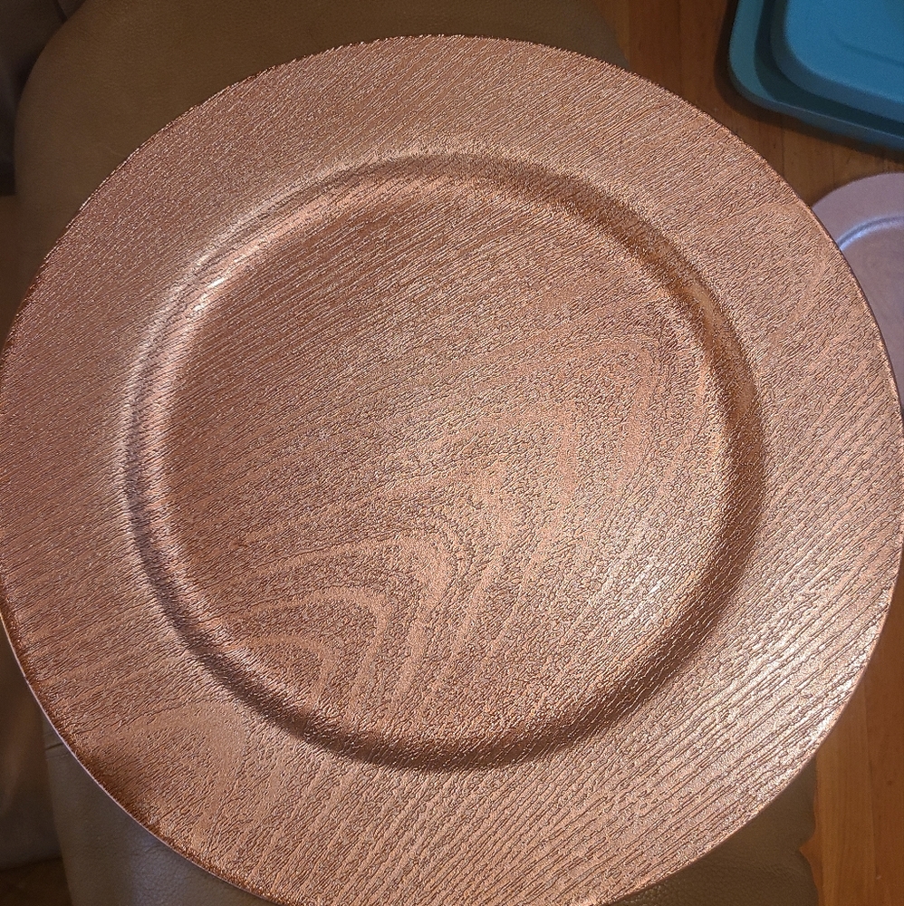 COPY - COPY - COPY - COPY - Rose gold charger plates 6 pk